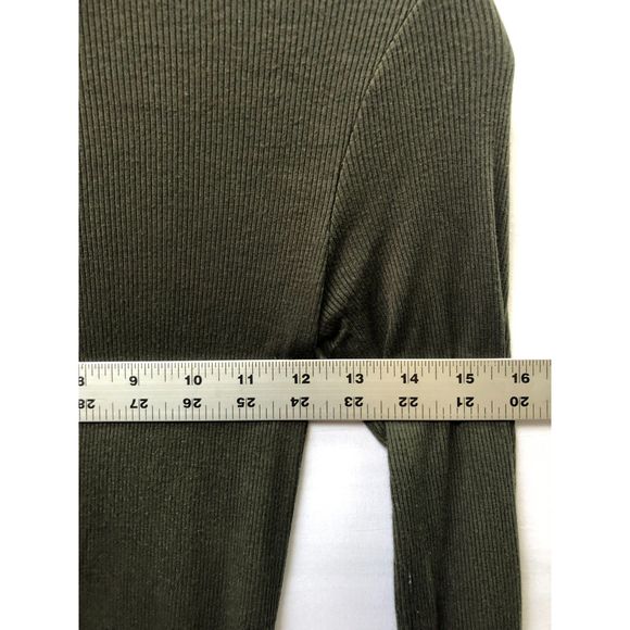 Better Be Olive Green Long Sleeve Dress Women S/M - Picture 8 of 11